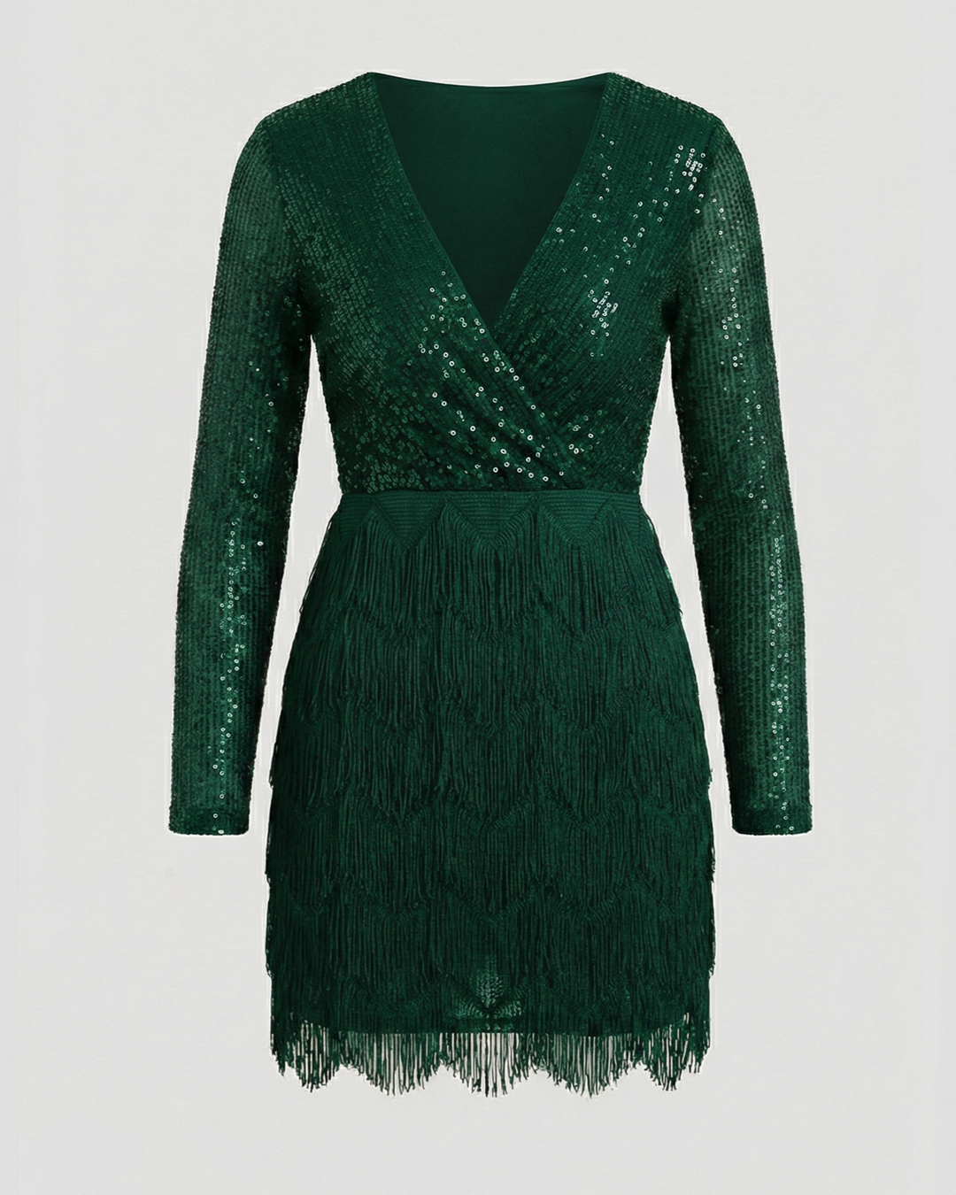 Funkelndes Patchwork Partykleid