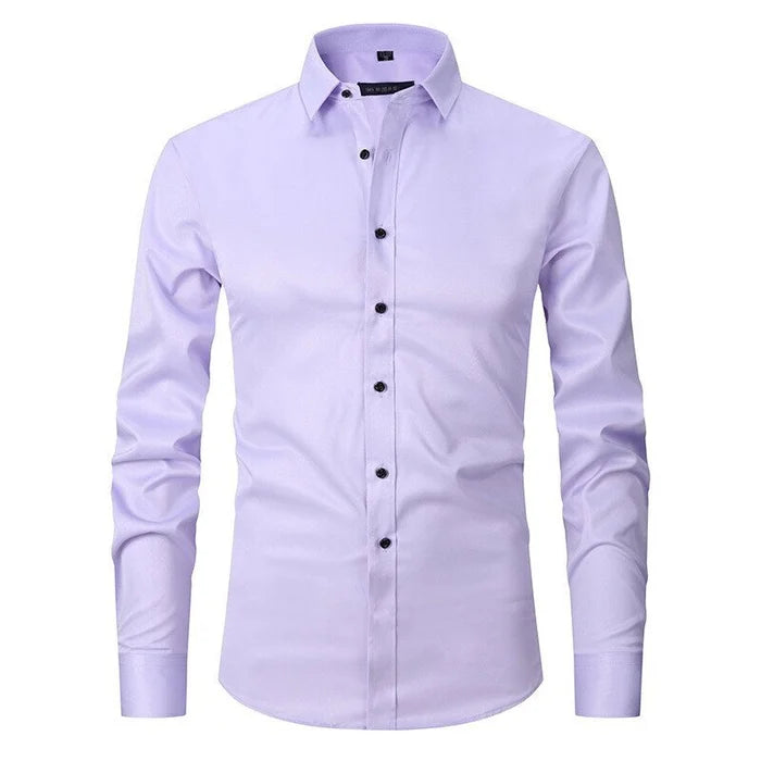 Bügelfreies Stretch Hemd Herren Slim Fit