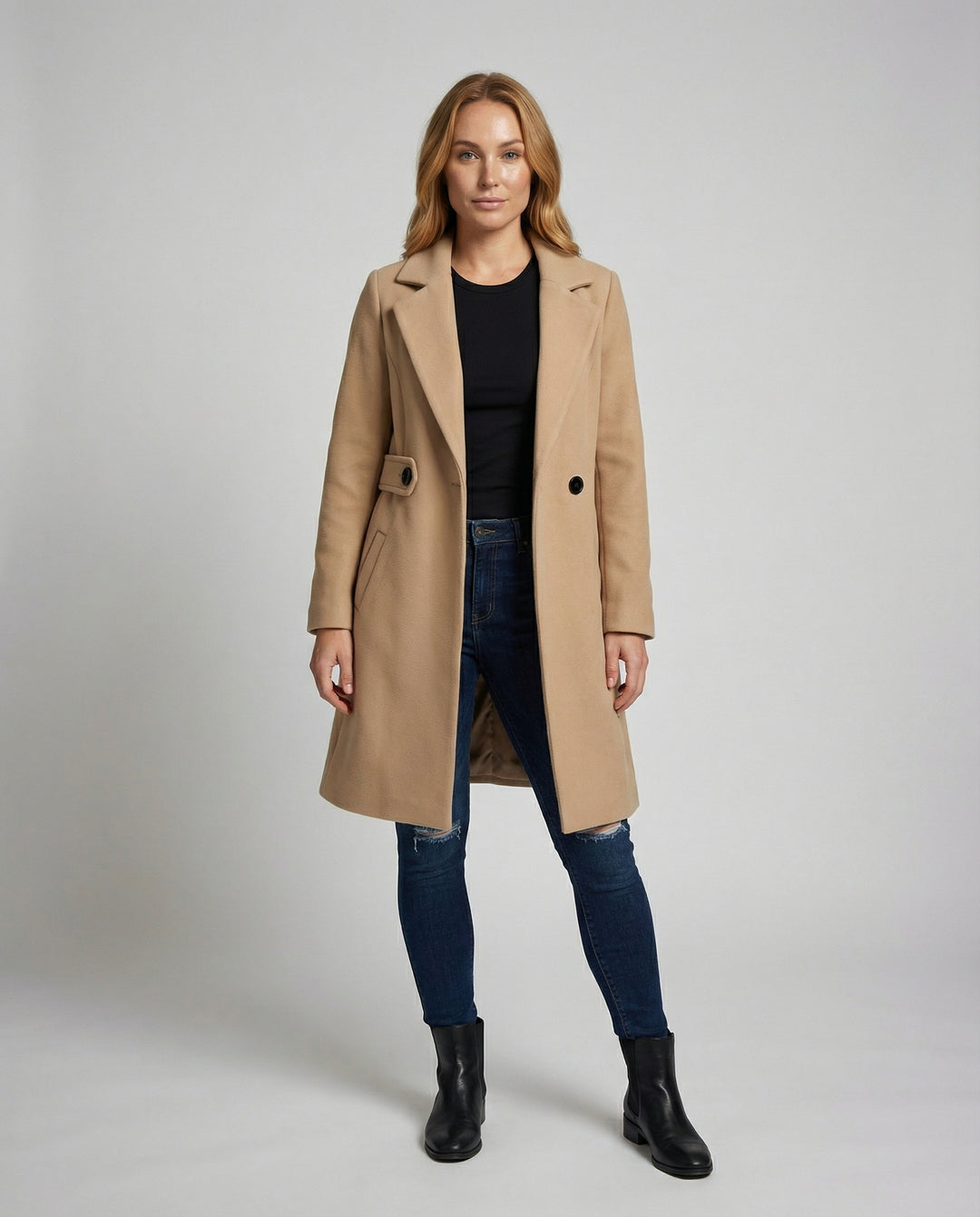 Slim Wollmantel Damen Winter
