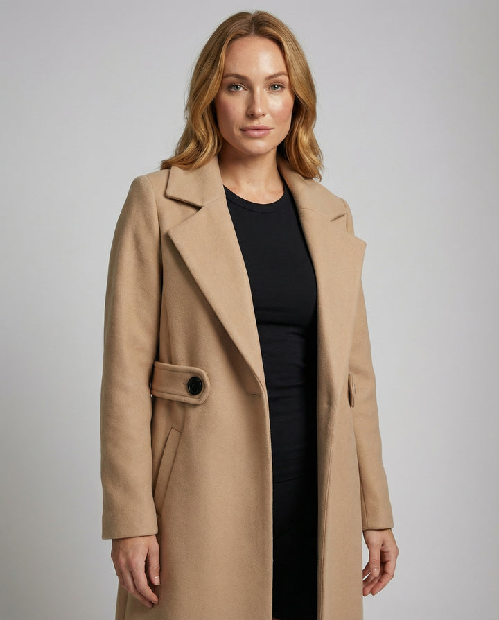 Slim Wollmantel Damen Winter