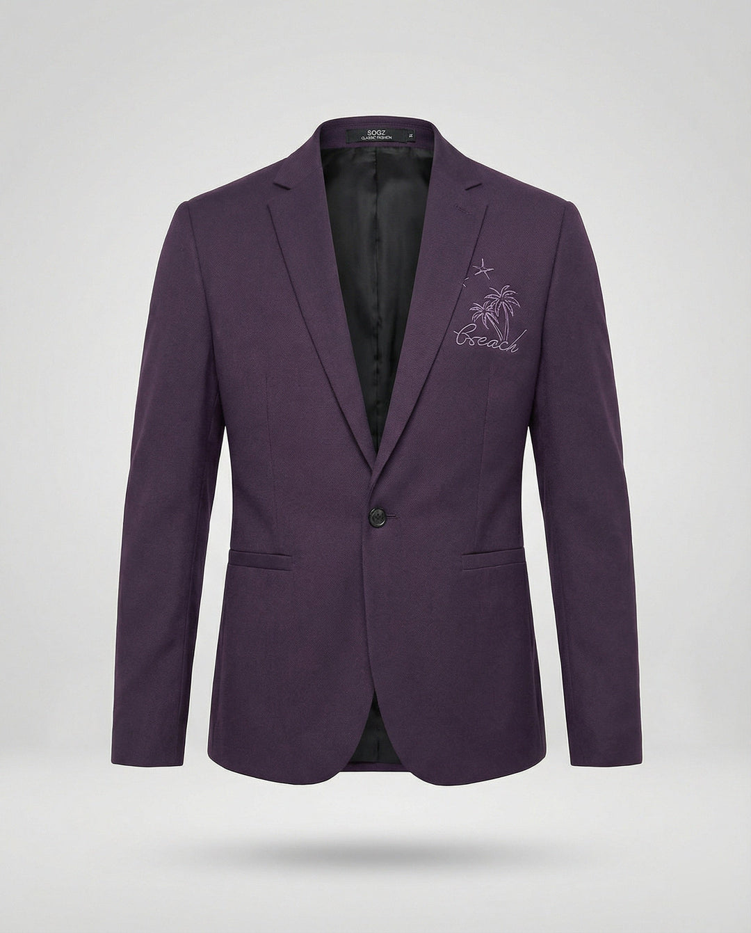 Herren Sportlicher Blazer mit Stickmotiv