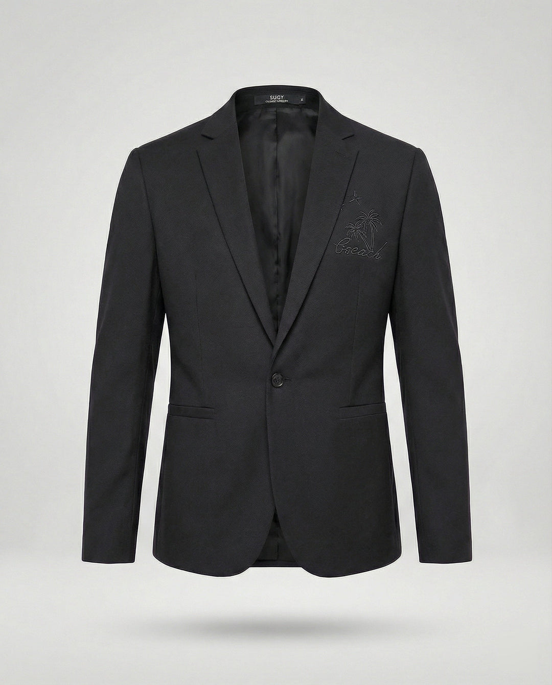Herren Sportlicher Blazer mit Stickmotiv