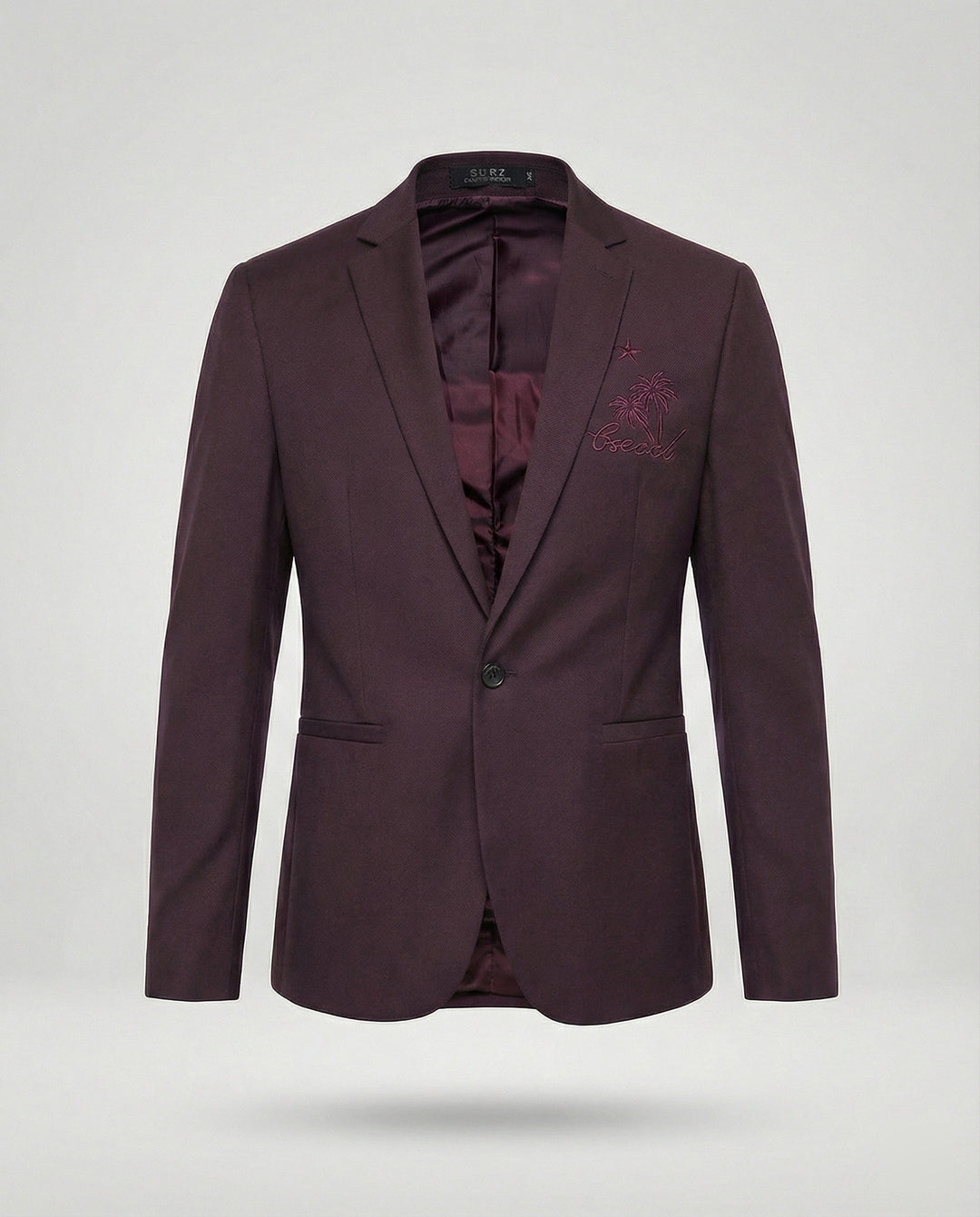 Herren Sportlicher Blazer mit Stickmotiv