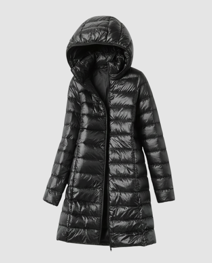 Damen Ultraleichte Daunenjacke mit Kapuze
