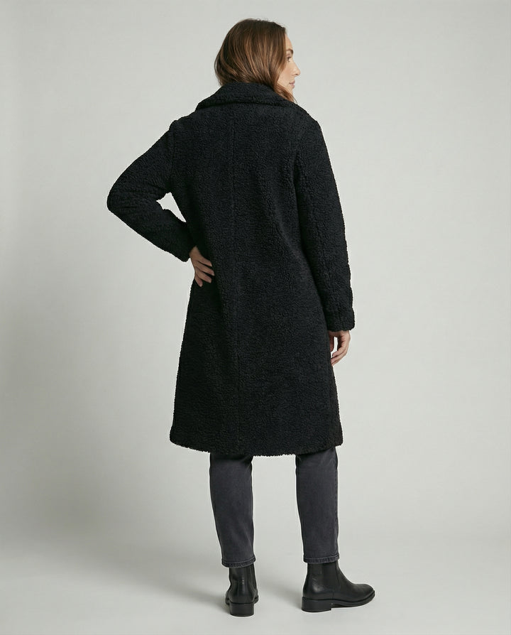 Langer Teddymantel Damen