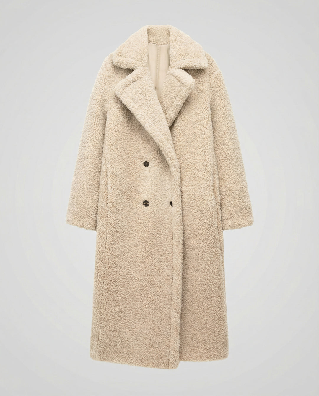 Langer Teddymantel Damen
