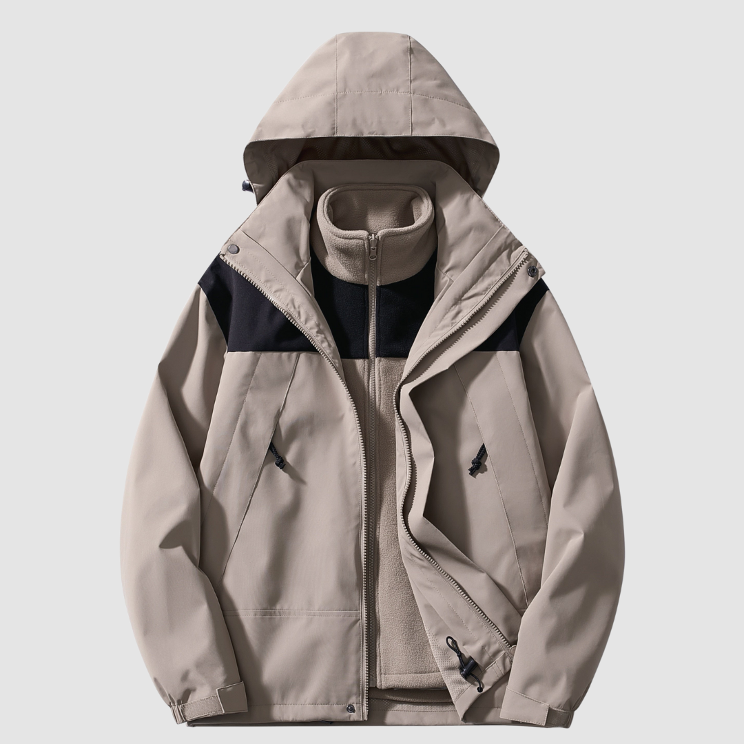 3-in-1 Fleece Winterjacke Komfort