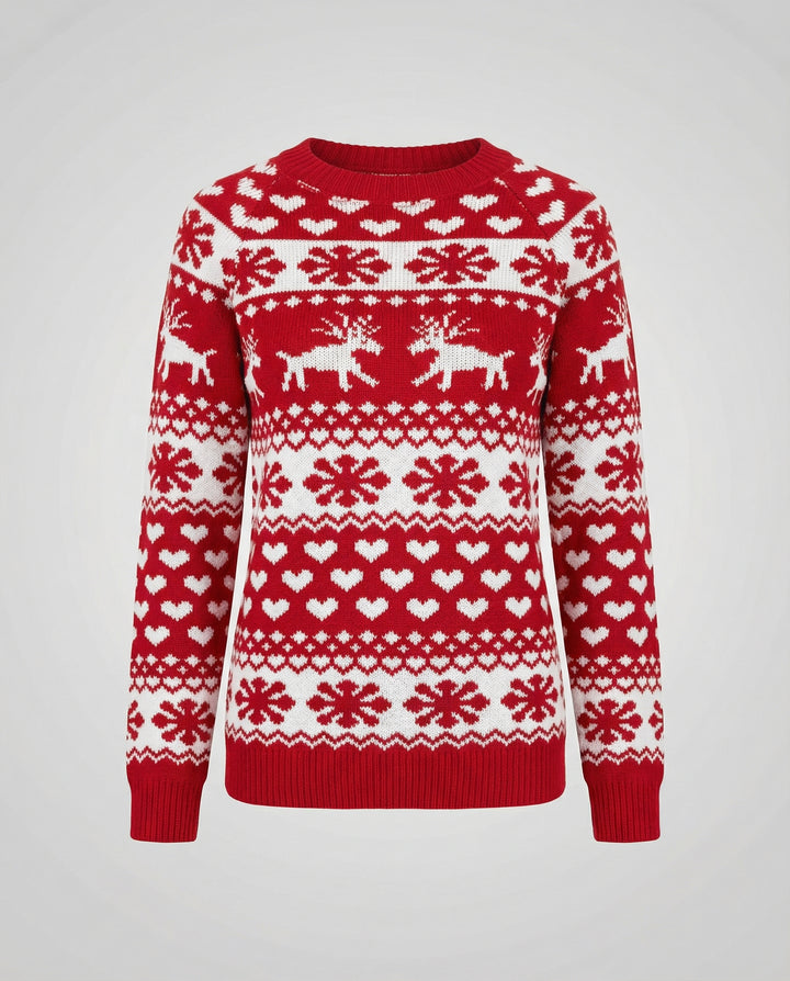 Eleganter Weihnachtspullover Damen