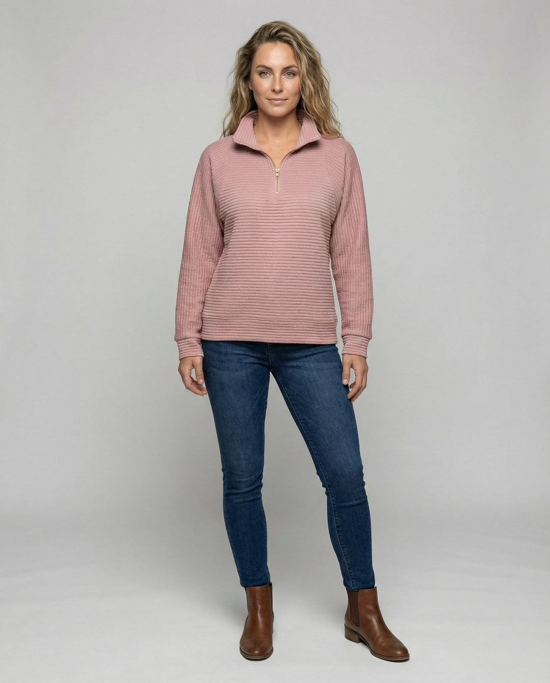 V-Ausschnitt Pullover Damen