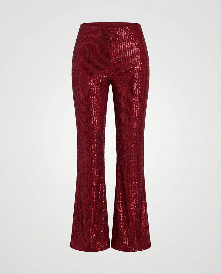 Glamouröse Herbst Paillettenhose