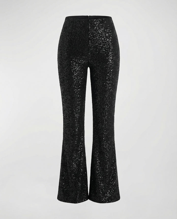 Glamouröse Herbst Paillettenhose