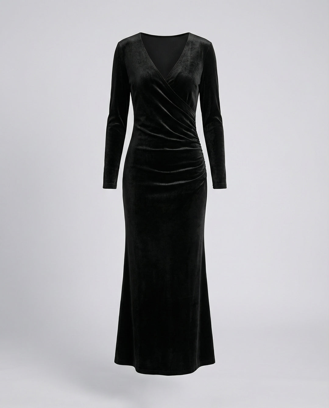 Elegantes Samt Bodycon Kleid