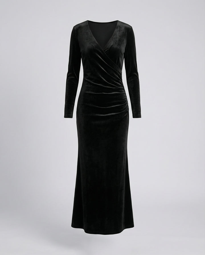 Elegantes Samt Bodycon Kleid