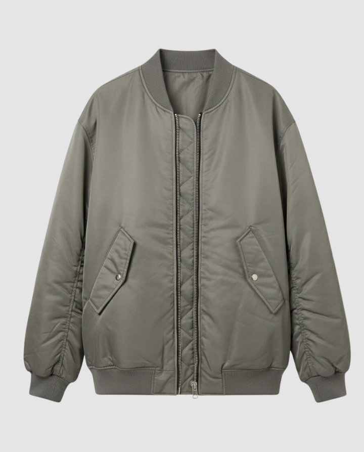 Lässige Oversize Bomberjacke