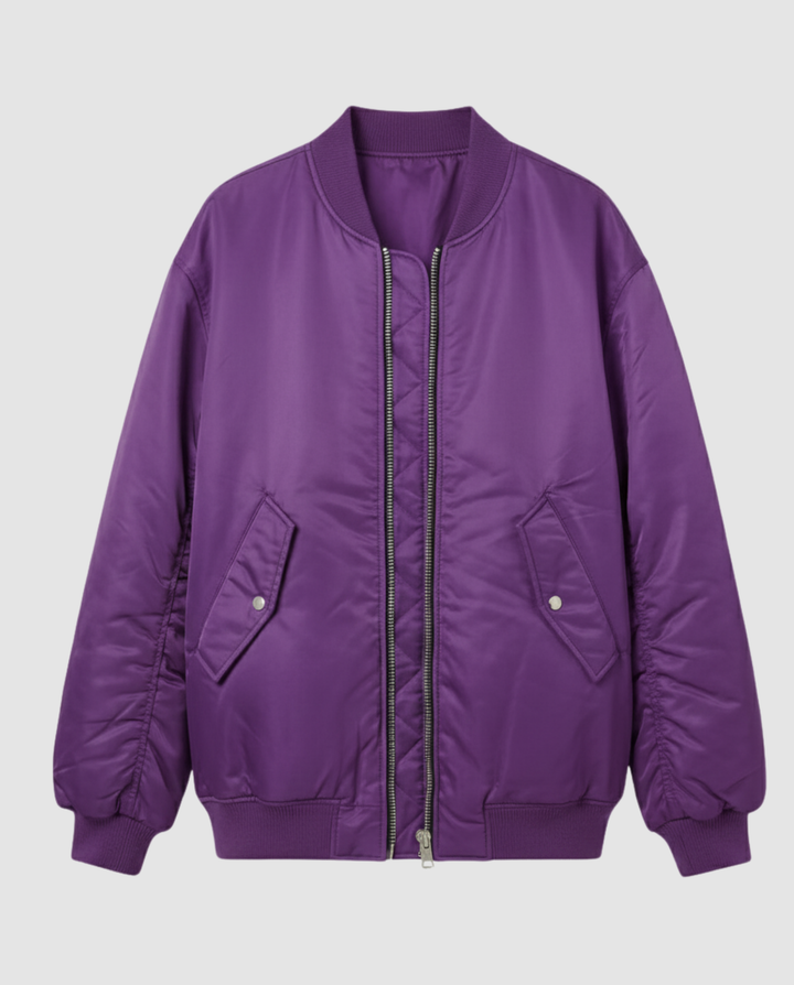 Lässige Oversize Bomberjacke