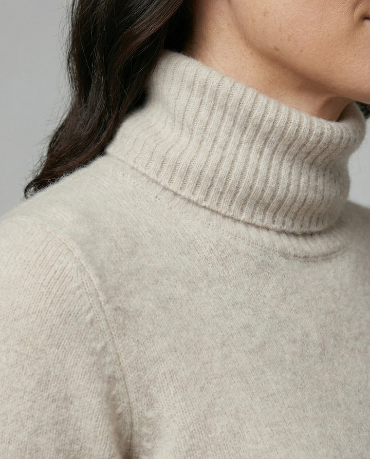 Weicher Kaschmir Rollkragenpullover Damen