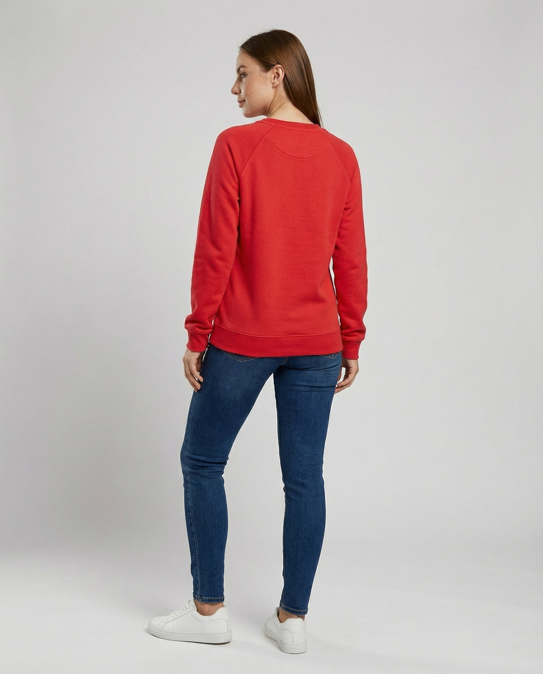 Bequemes Rundhals Sweatshirt Damen