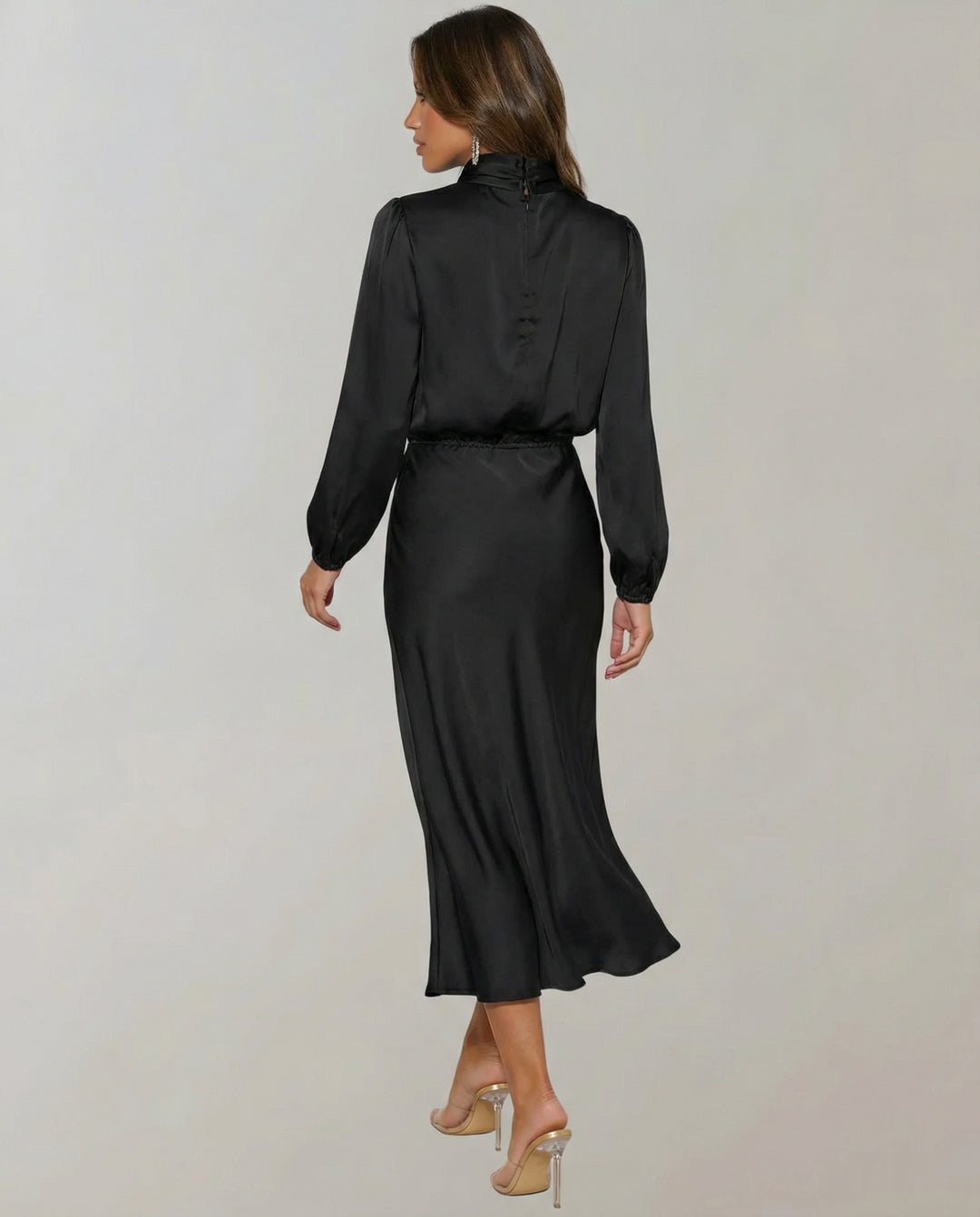 Elegantes Satinkleid Damen