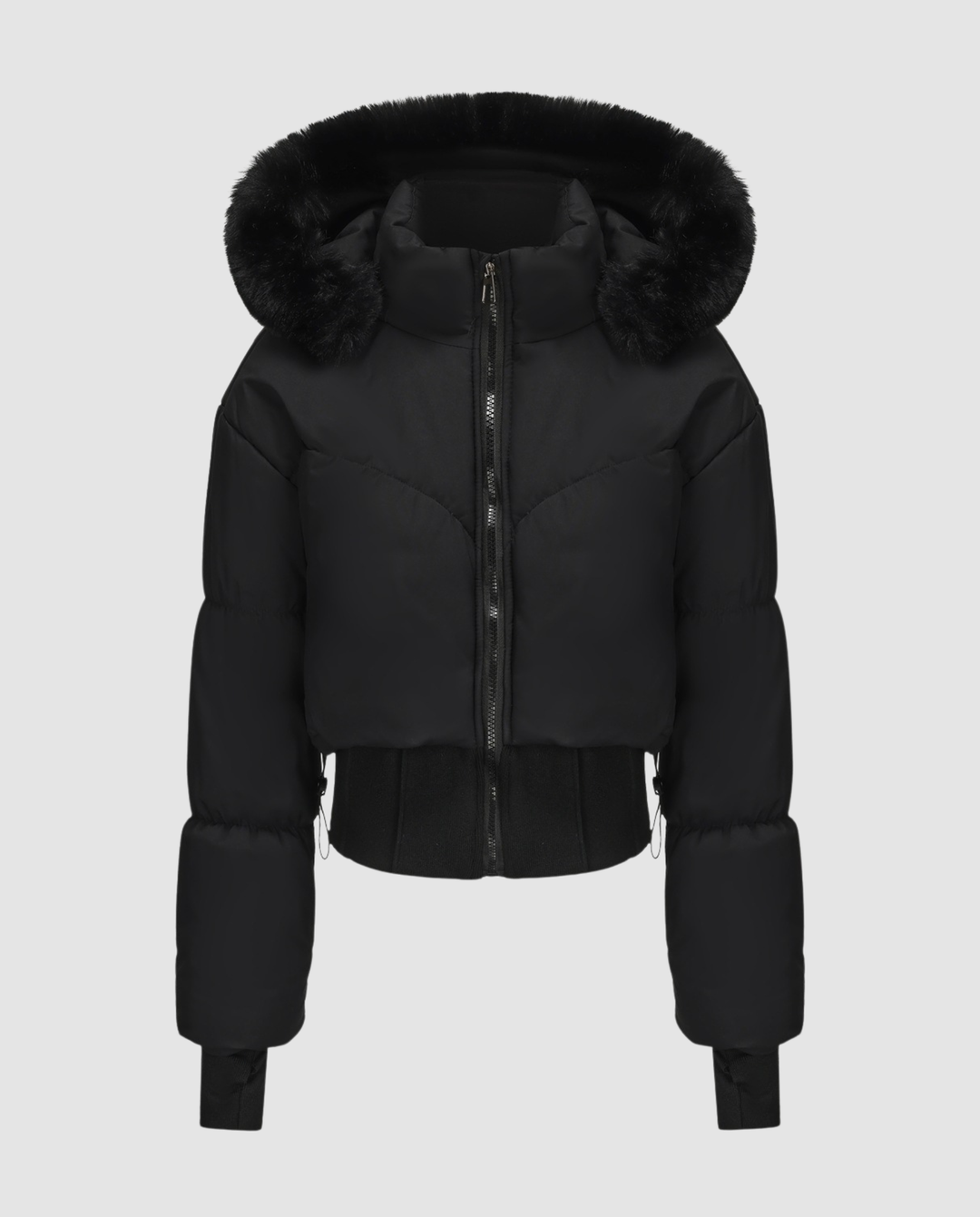 Stylische Warme Cropped Daunenjacke Damen