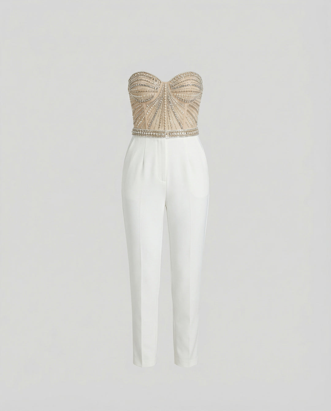 Eleganter Damen Jumpsuit Trägerlos