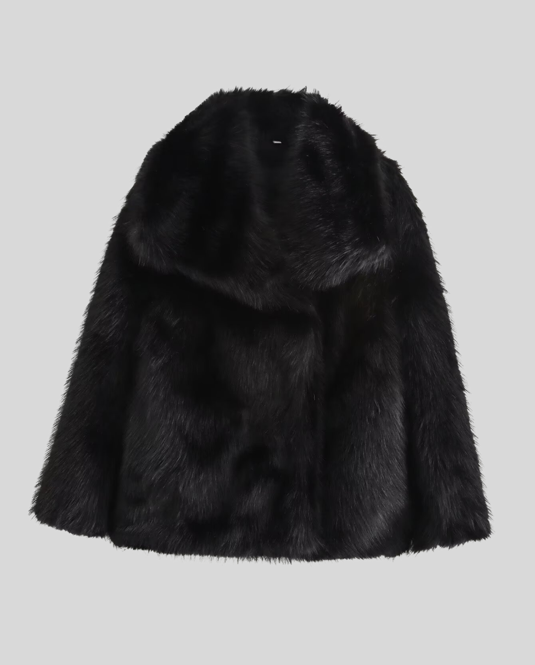 Faux-Fur Schalkragen Jacke