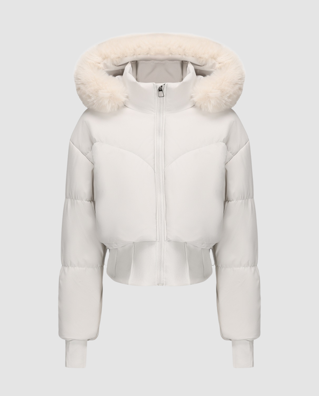 Stylische Warme Cropped Daunenjacke Damen