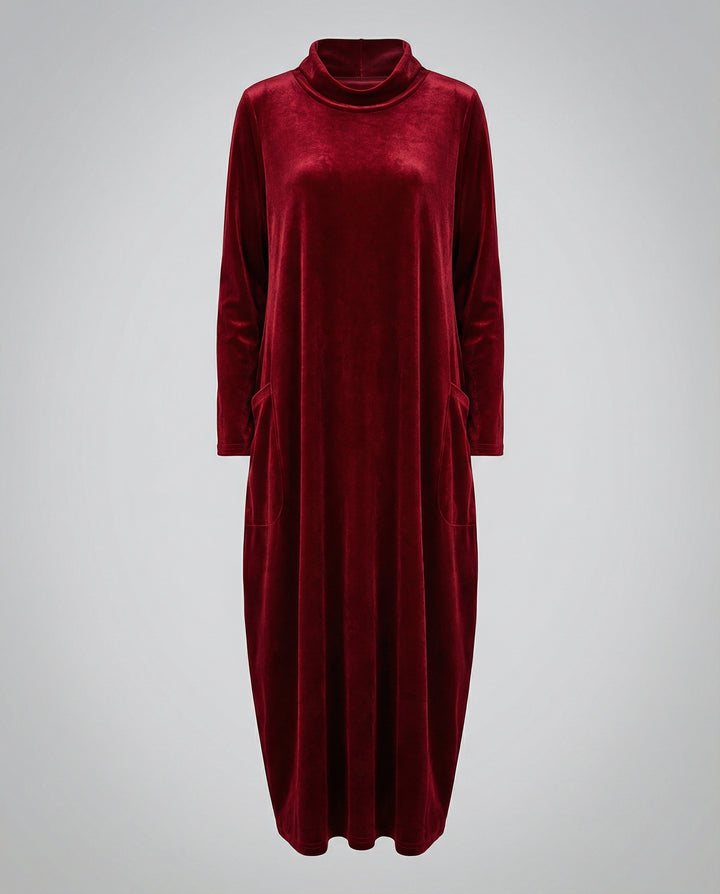 Elegantes Samt Kleid Damen