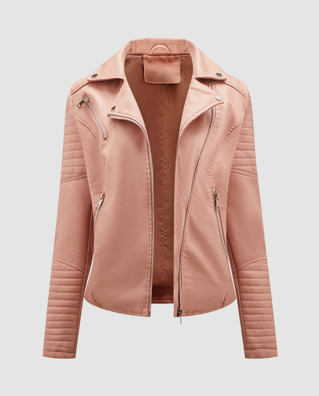 Elegante Kunstlederjacke Damen