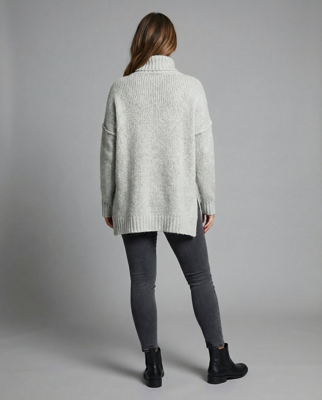 Langer Kuscheliger Strickpullover