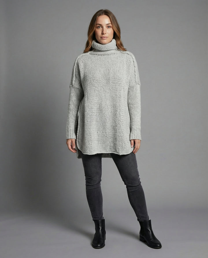 Langer Kuscheliger Strickpullover