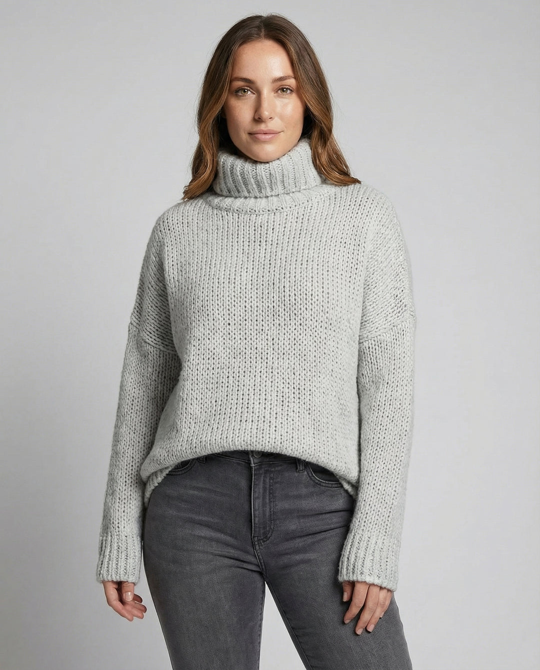 Langer Kuscheliger Strickpullover