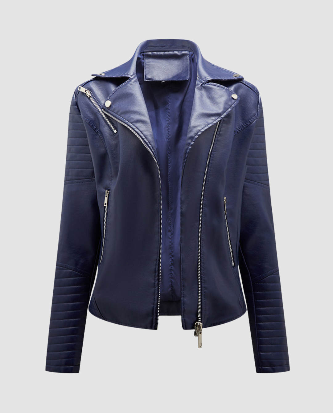Elegante Kunstlederjacke Damen