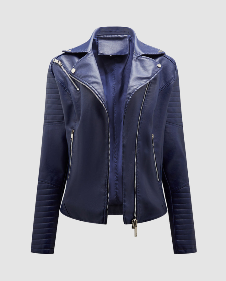 Elegante Kunstlederjacke Damen