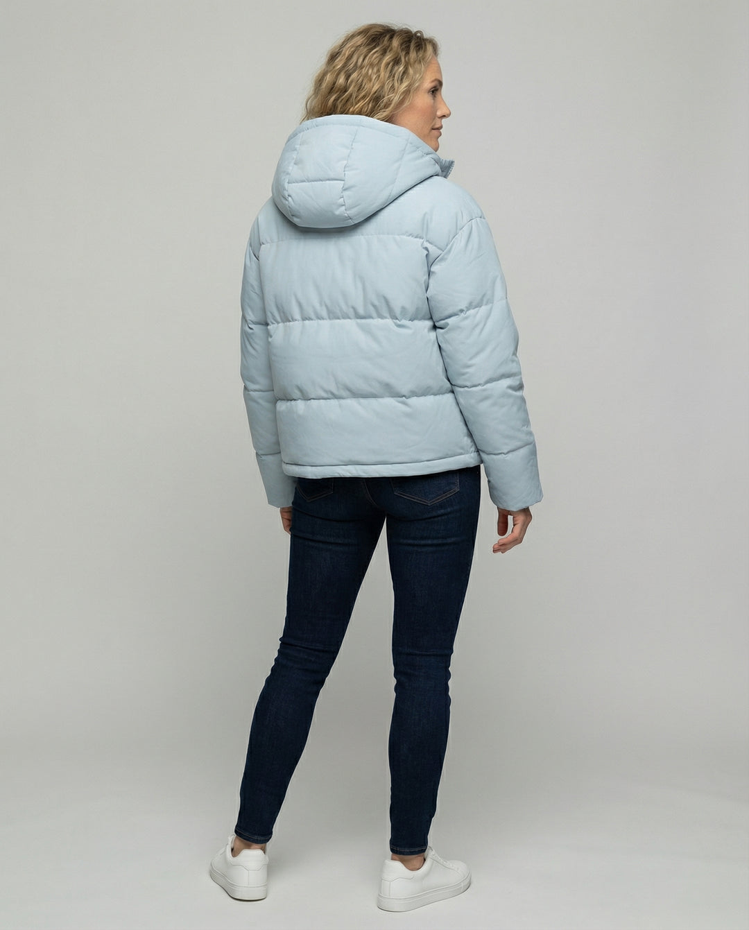 Warme Gepolsterte Jacke Kapuze Damen