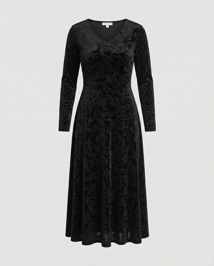 Figurschmeichelndes Ausgestelltes Kleid