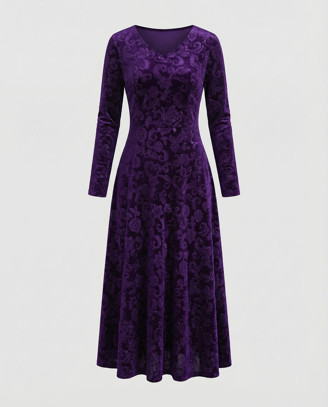 Figurschmeichelndes Ausgestelltes Kleid
