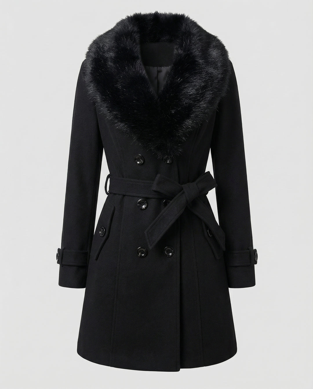 Luxuriöser Eleganter Pelzmantel Damen