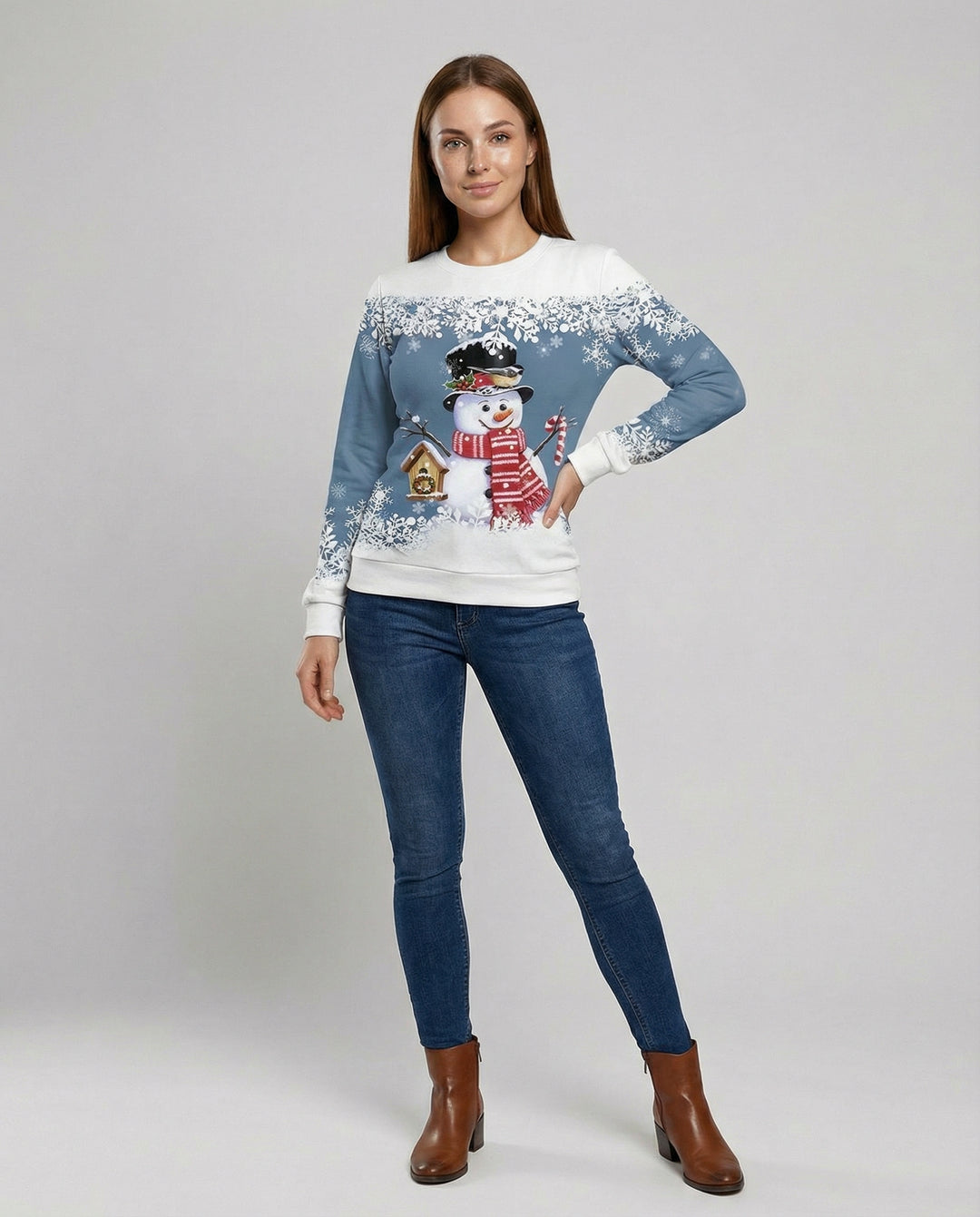 Buntes Schneemann Design