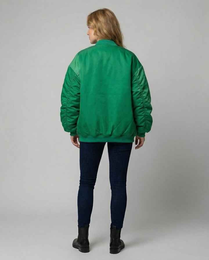 Lässige Oversize Bomberjacke
