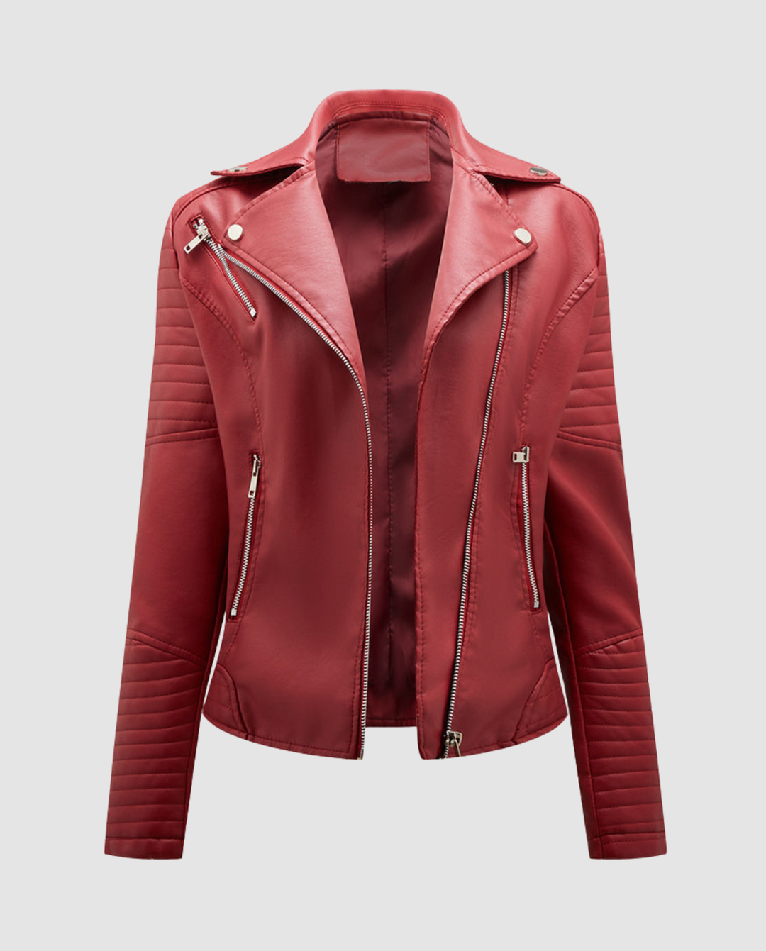 Elegante Kunstlederjacke Damen