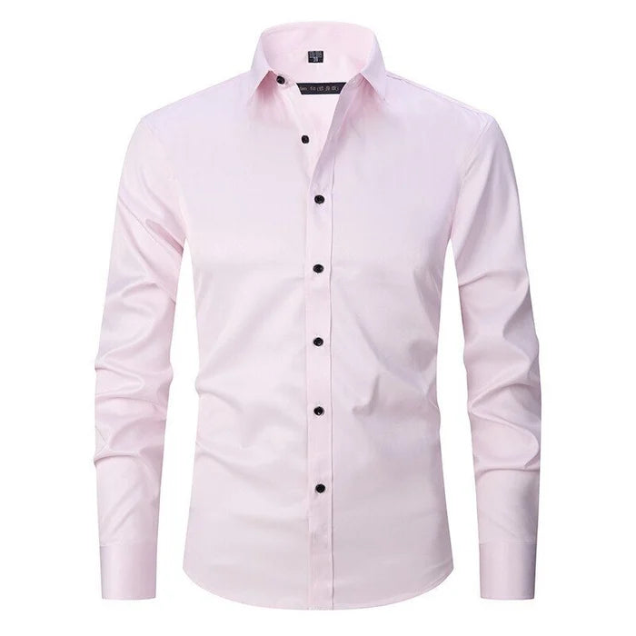 Bügelfreies Stretch Hemd Herren Slim Fit