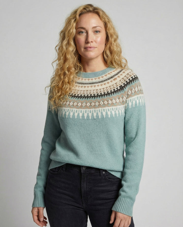 Boho Strickpullover Damen Warm