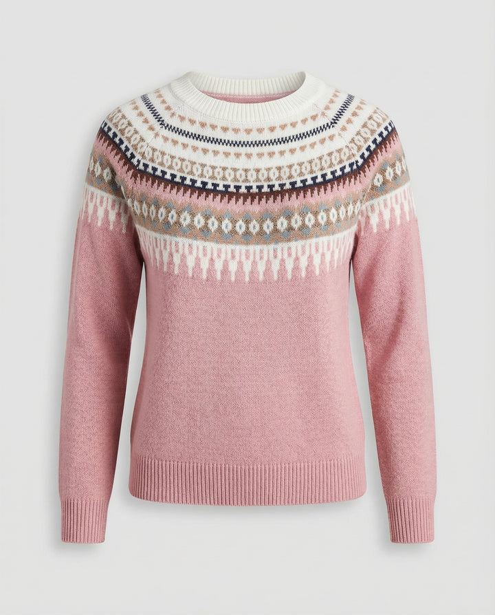Boho Strickpullover Damen Warm