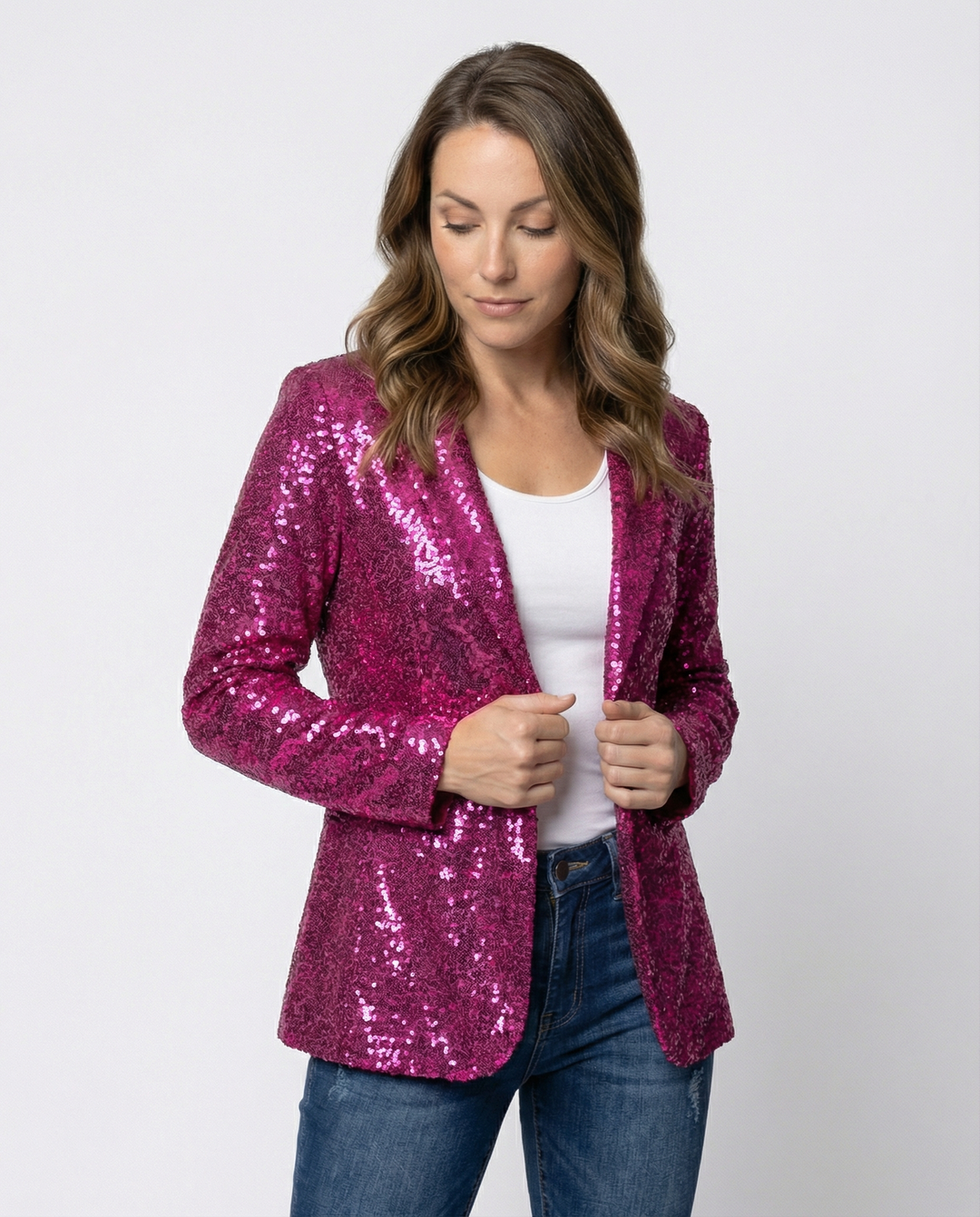 Glamour Pailletten Damen Blazer