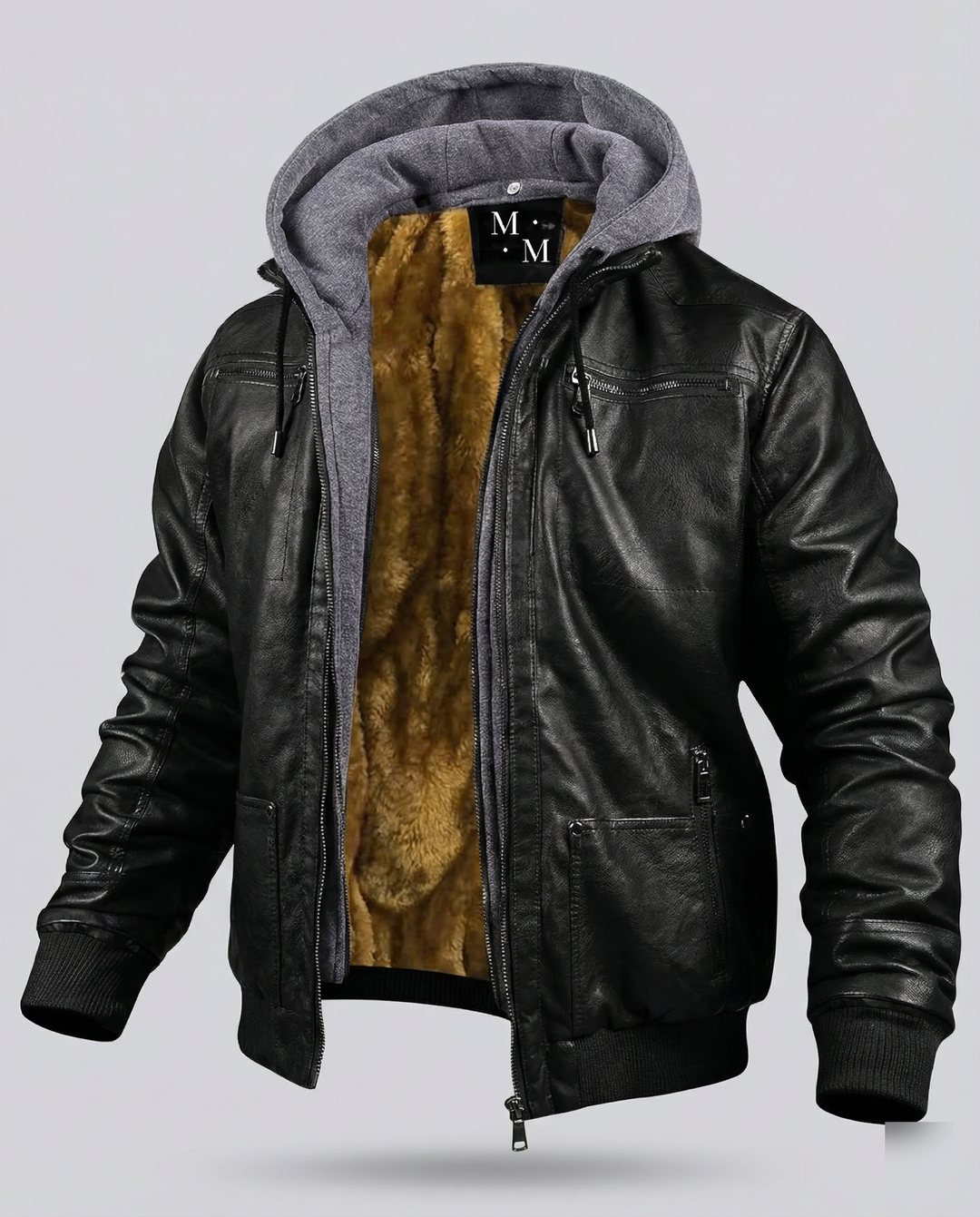 Lederjacke Herren Mit Kapuze