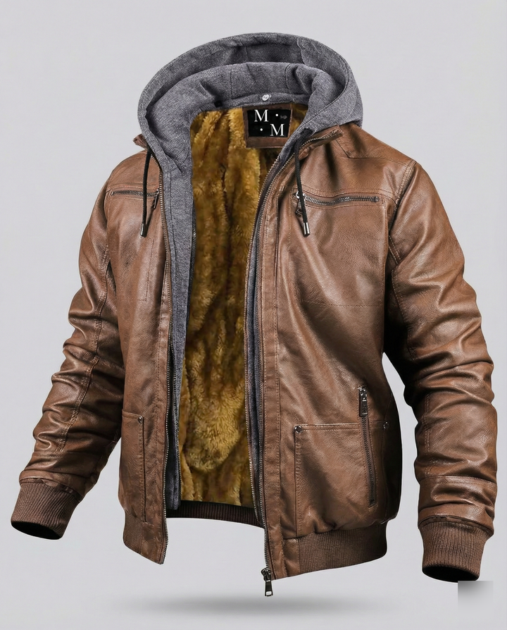 Lederjacke Herren Mit Kapuze