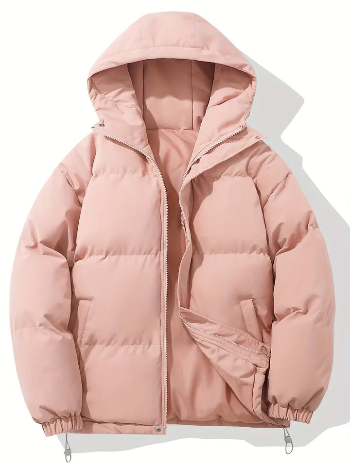 Warme Gepolsterte Jacke Kapuze Damen