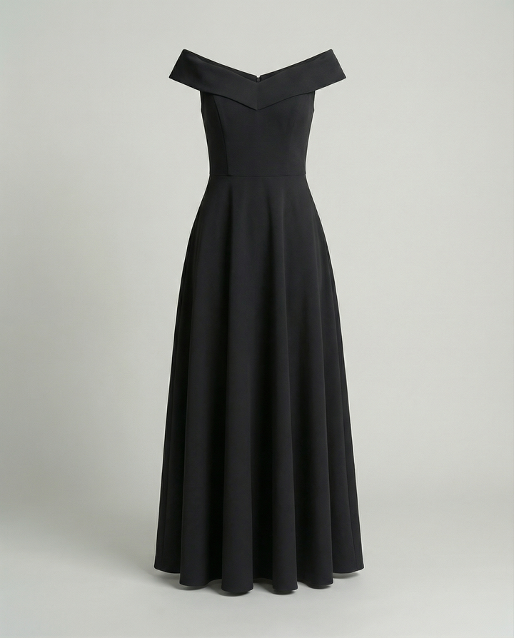 Elegantes Off-Shoulder Abendkleid