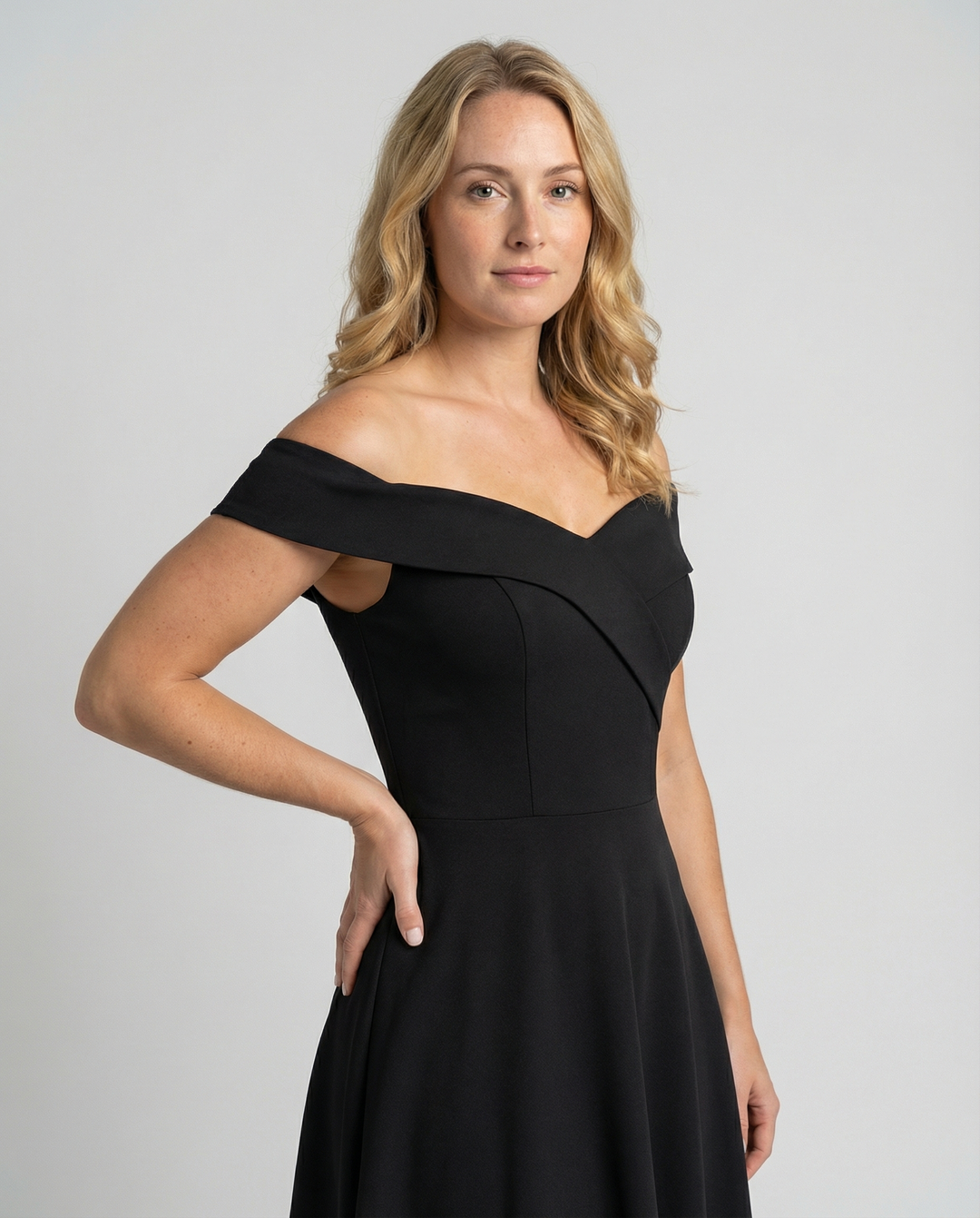 Elegantes Off-Shoulder Abendkleid