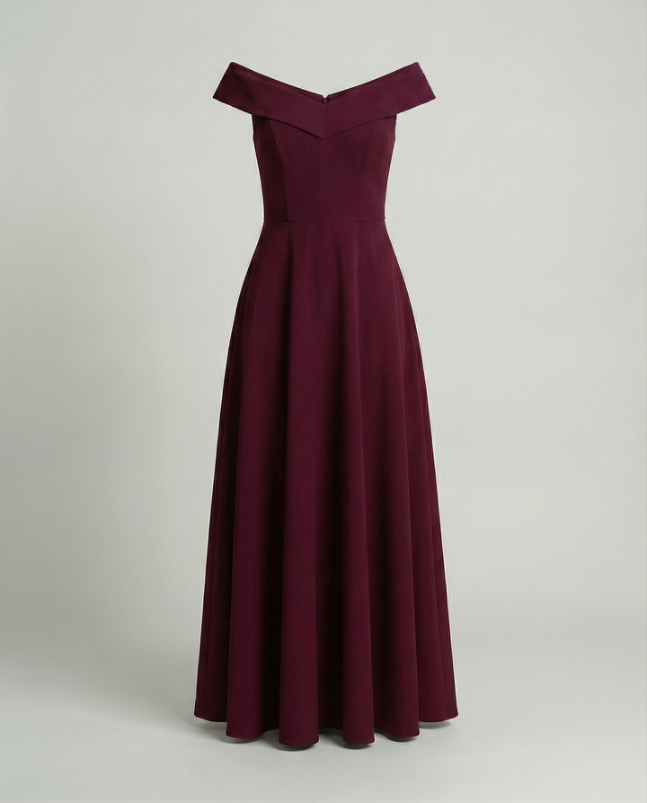 Elegantes Off-Shoulder Abendkleid